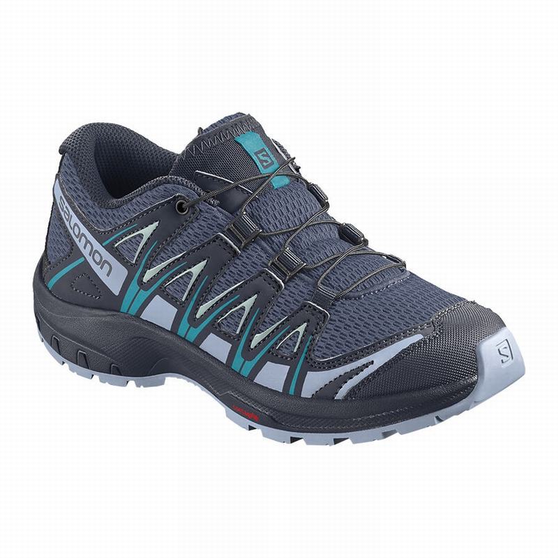 SALOMON XA PRO 3D J Philippines - Kids' Trail Running Shoes - Blue Indigo/Blue | 847315-KXG